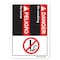 Signmission ANSI Sign, No Smoking, Bilingual Spanish, 24in X 18in Aluminum, 18" W, 24" L, Landscape OS-DS-A-1824-L-19832 - alternate 1